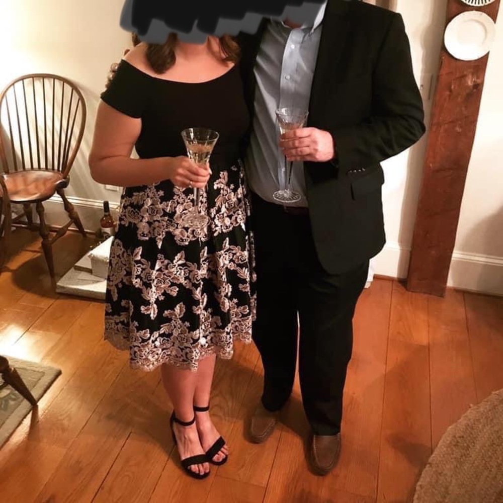 Eliza J Black lace dress